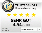 Unsere Trusted Shops Kundenbewertungen