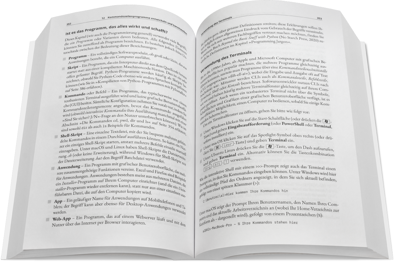 Blick ins Buch: Routineaufgaben mit Python automatisieren