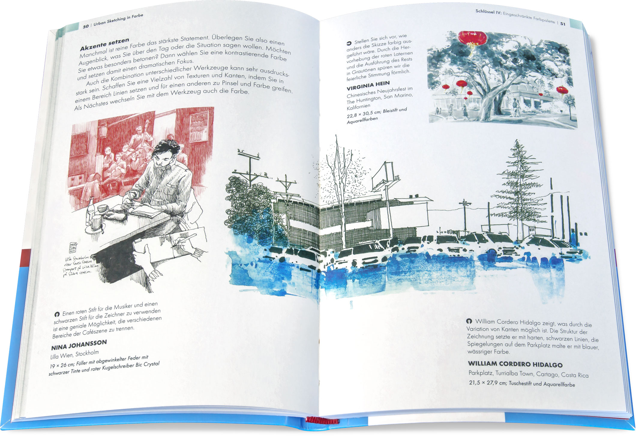 Blick ins Buch: Urban Sketching in Farbe