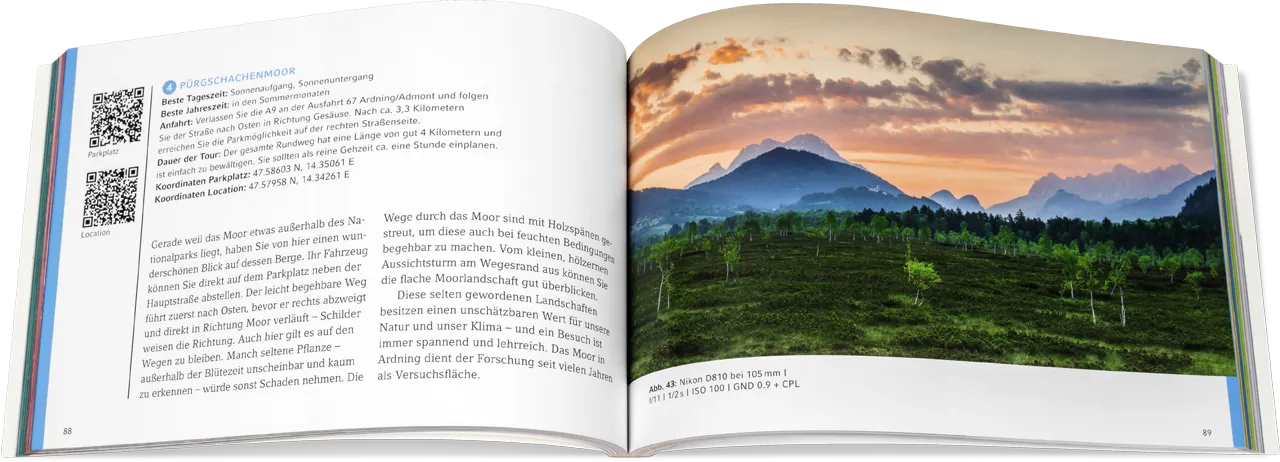 Blick ins Buch: Österreichs Nationalparks fotografieren