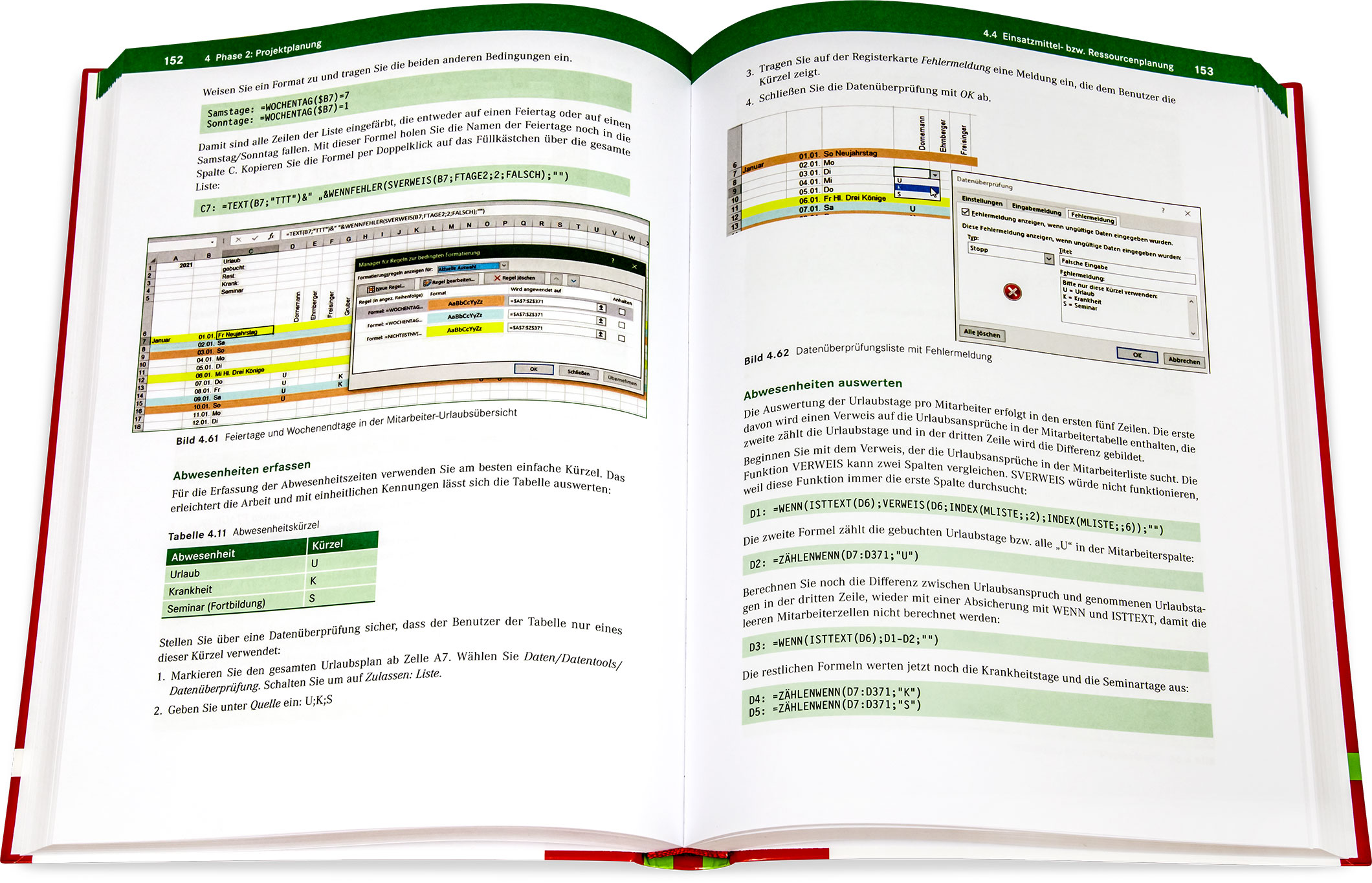 Blick ins Buch: Projektmanagement mit Excel