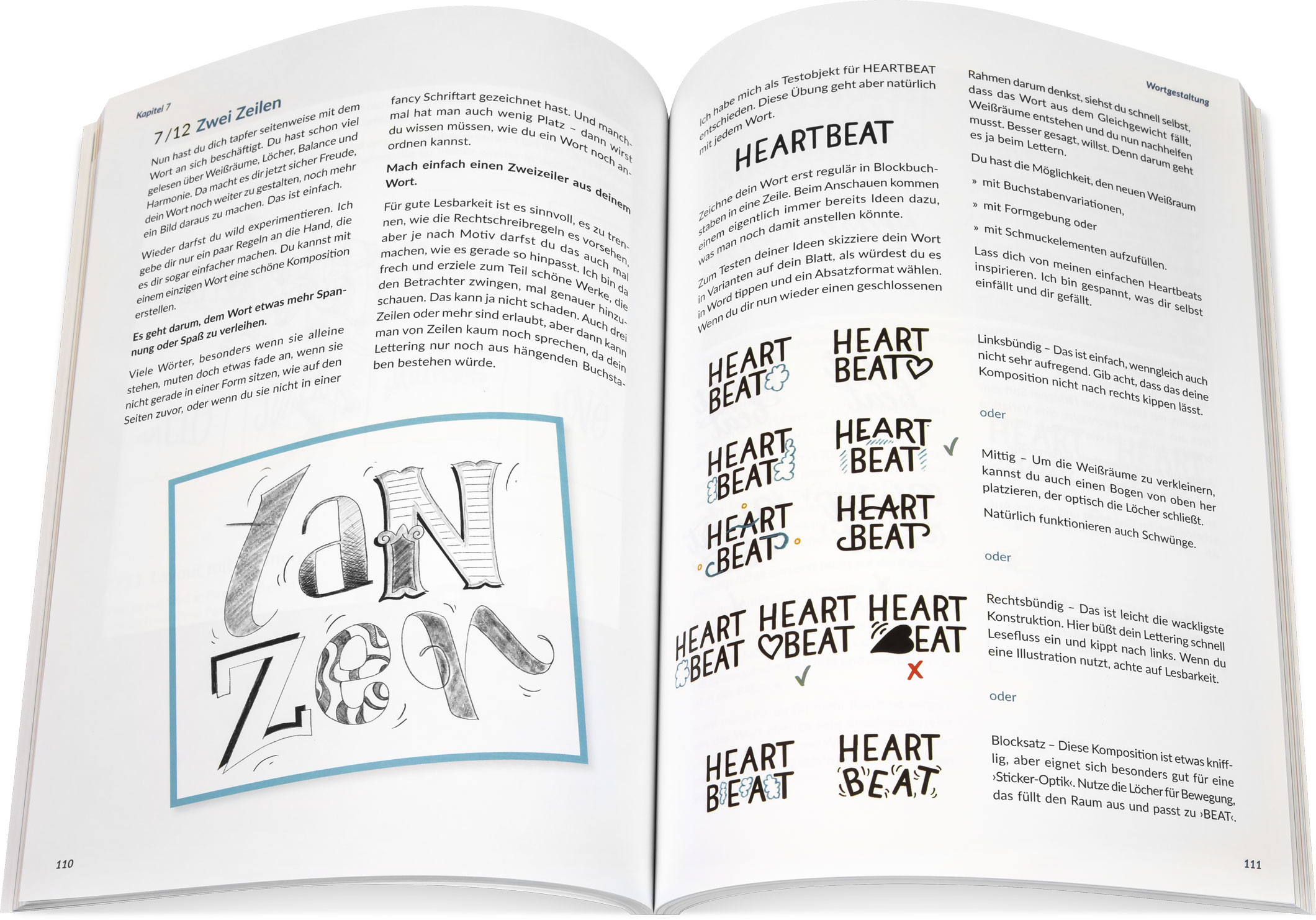 Blick ins Buch: Handlettering Layout und Komposition