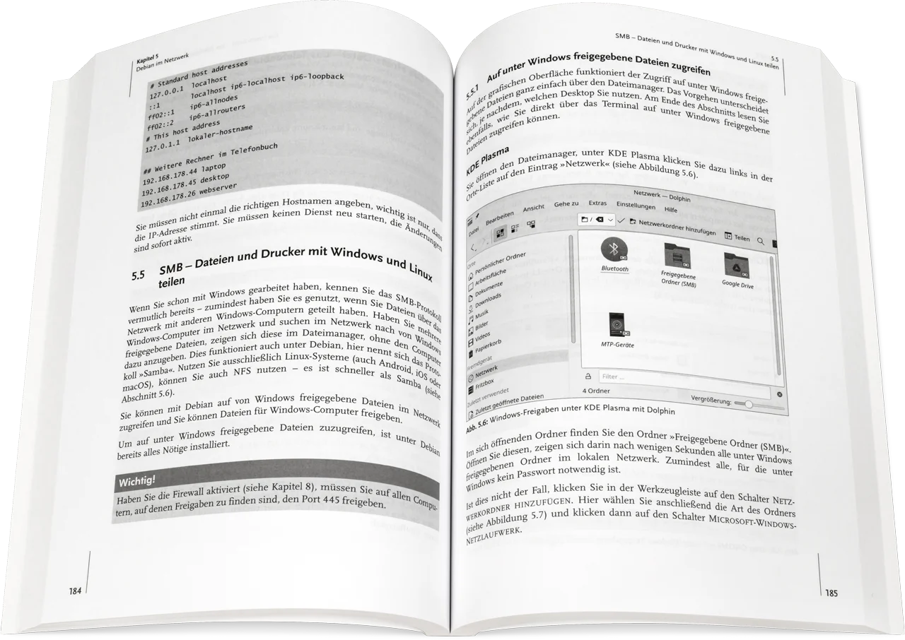Blick ins Buch: Debian GNU/Linux 12