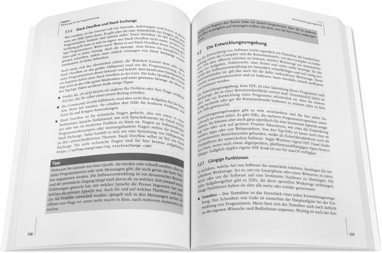 Blick ins Buch: Programmieren lernen