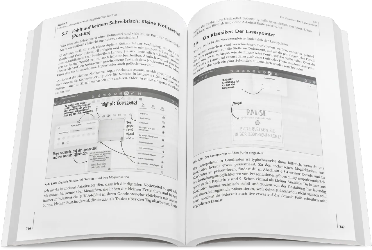 Blick ins Buch: Digitale Notizen mit Goodnotes
