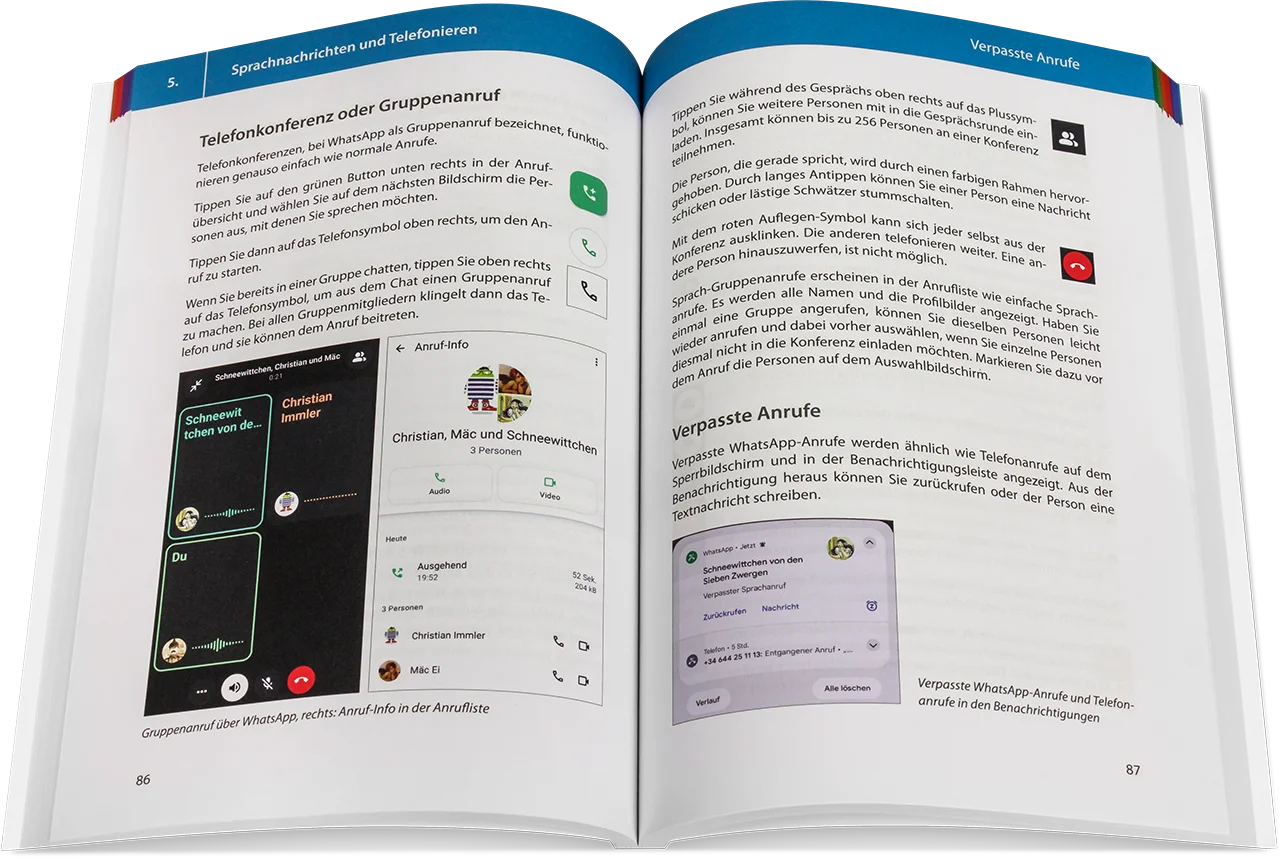 Blick ins Buch: WhatsApp optimal nutzen