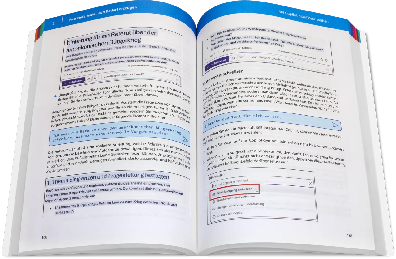 Blick ins Buch: KI mit Office - Das Praxisbuch