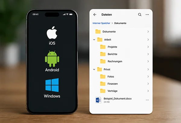 Dokumenten-Ansicht im Smartphone