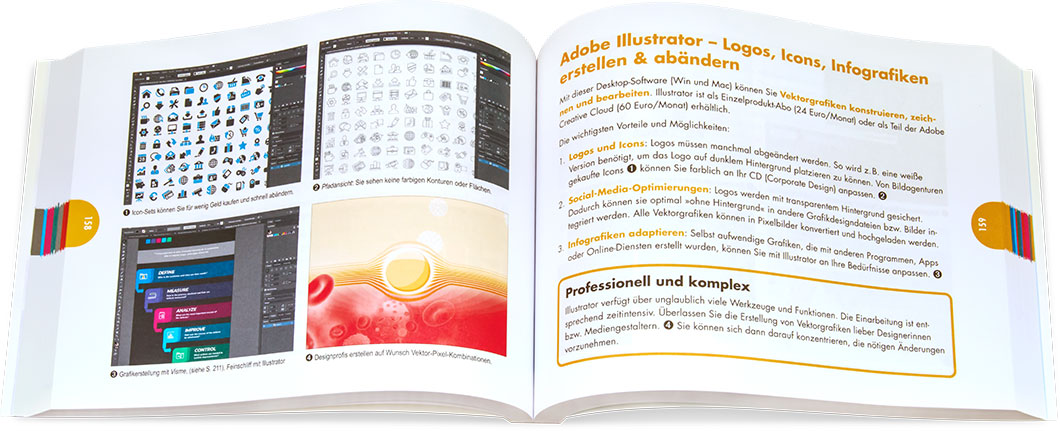 Blick ins Buch: Bildbearbeitung & Design für Social Media