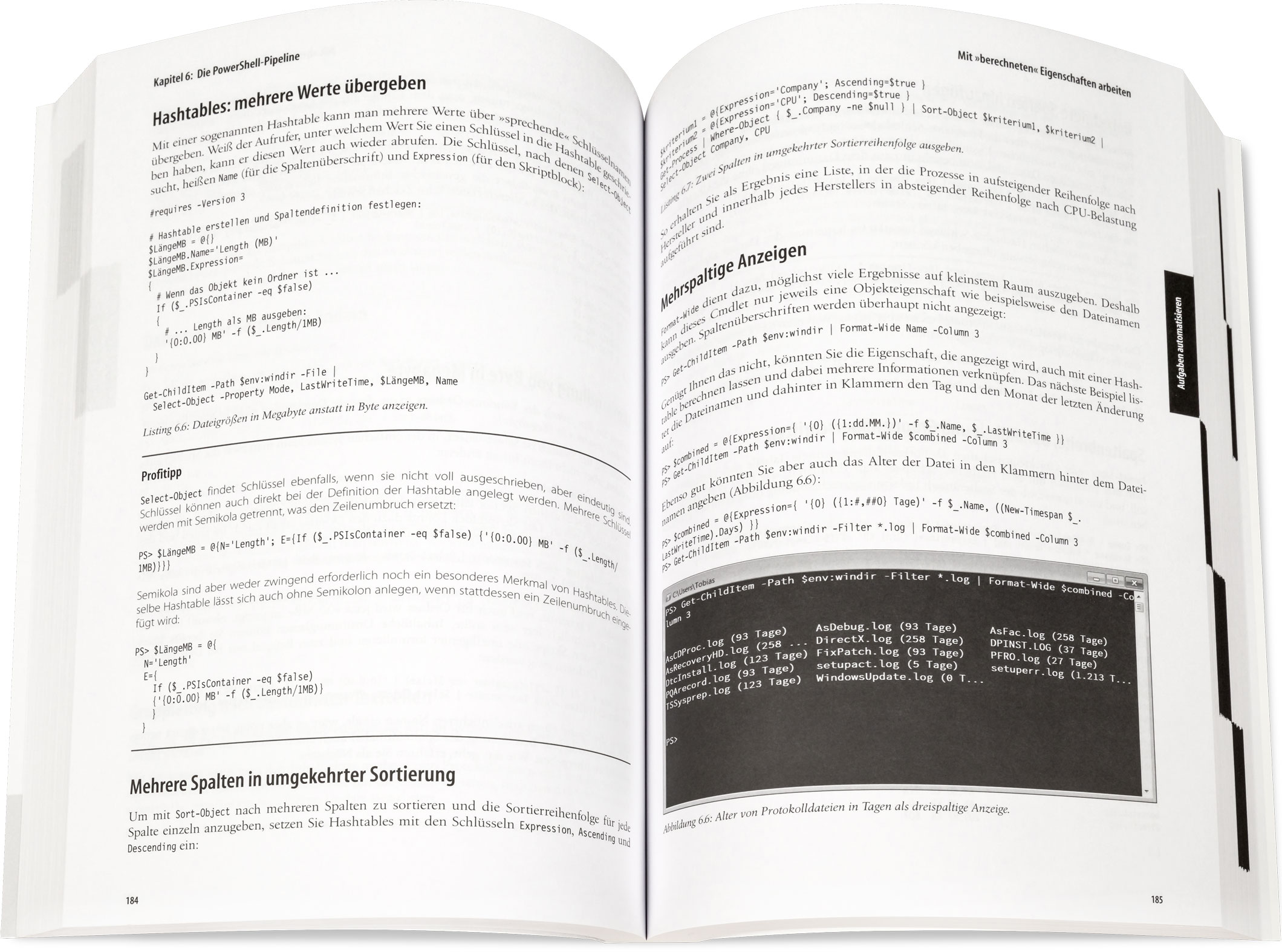 Blick ins Buch: Windows PowerShell