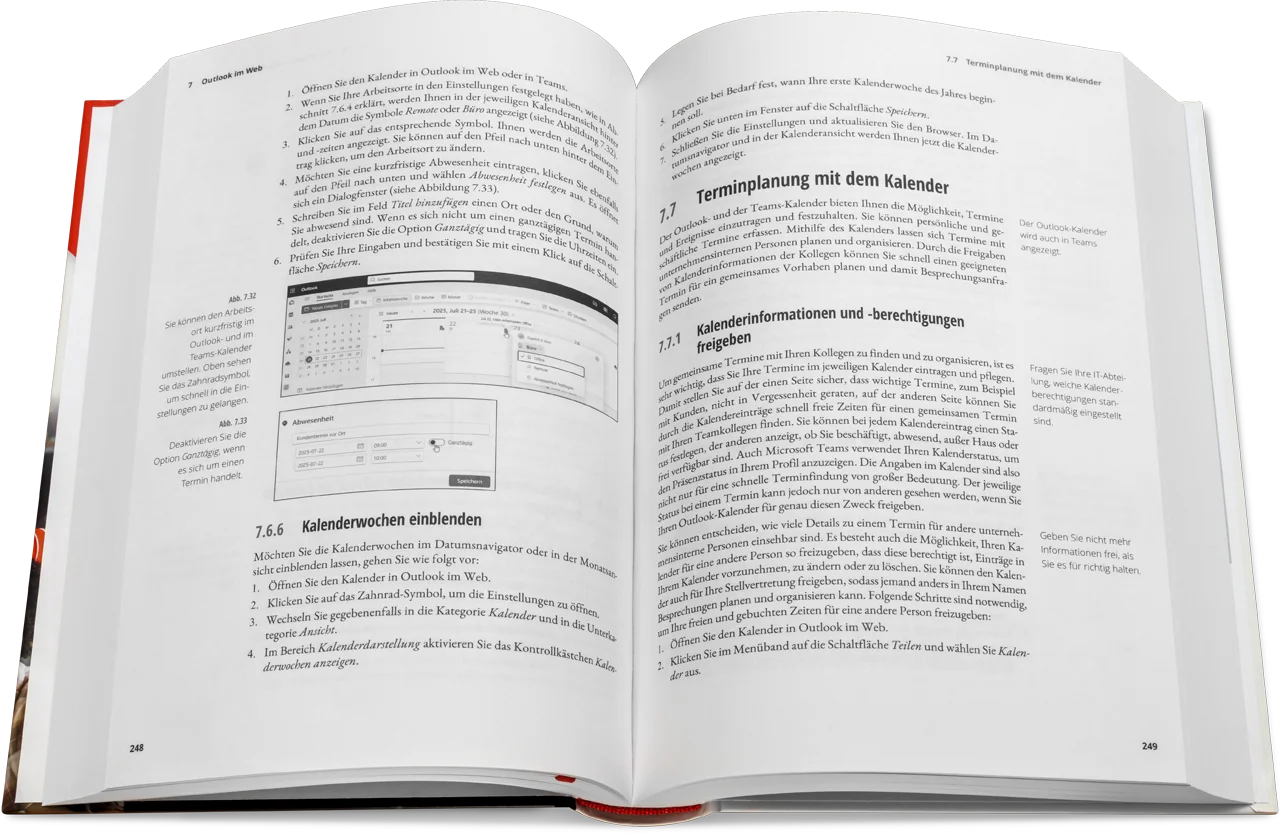 Blick ins Buch: Microsoft 365 – Das Praxisbuch für Anwenderinnen und Anwender