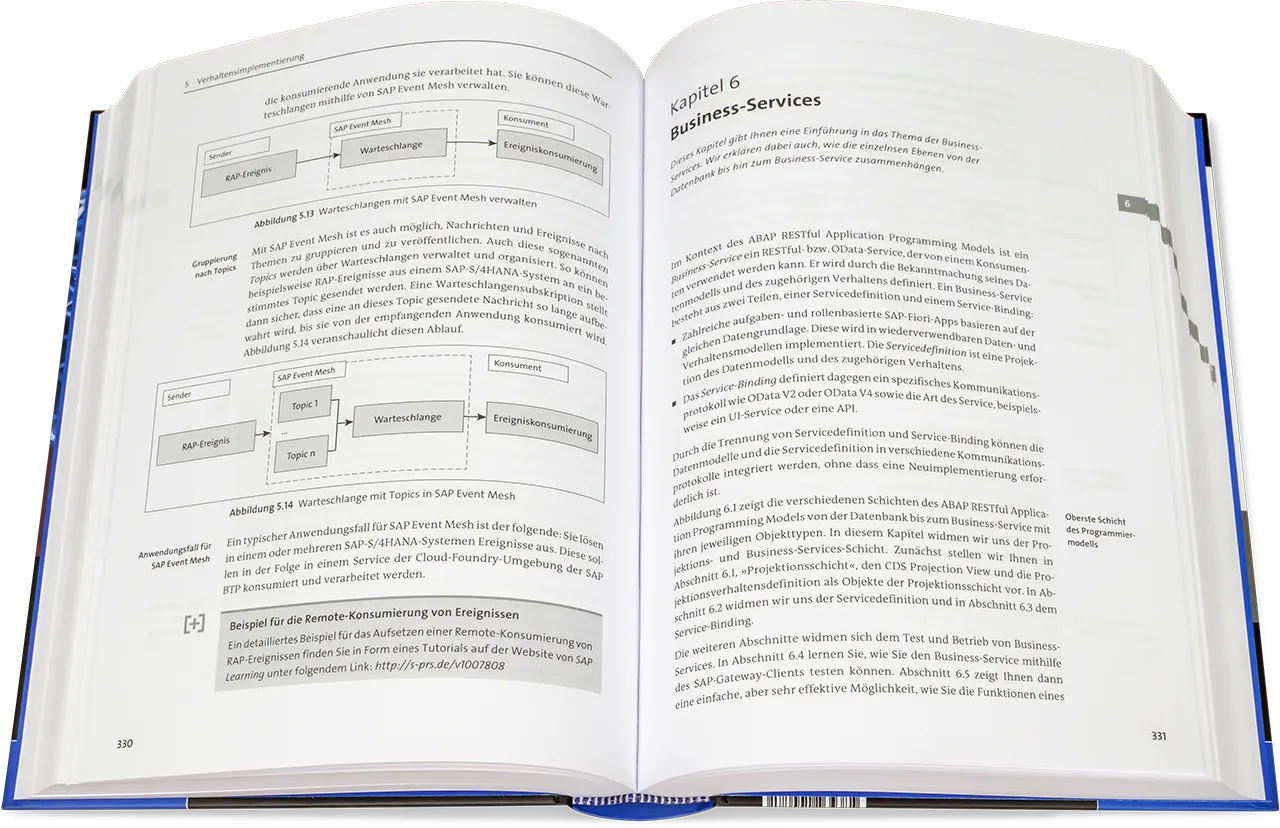 Blick ins Buch: ABAP RESTful Application Programming Model - Das umfassende Handbuch