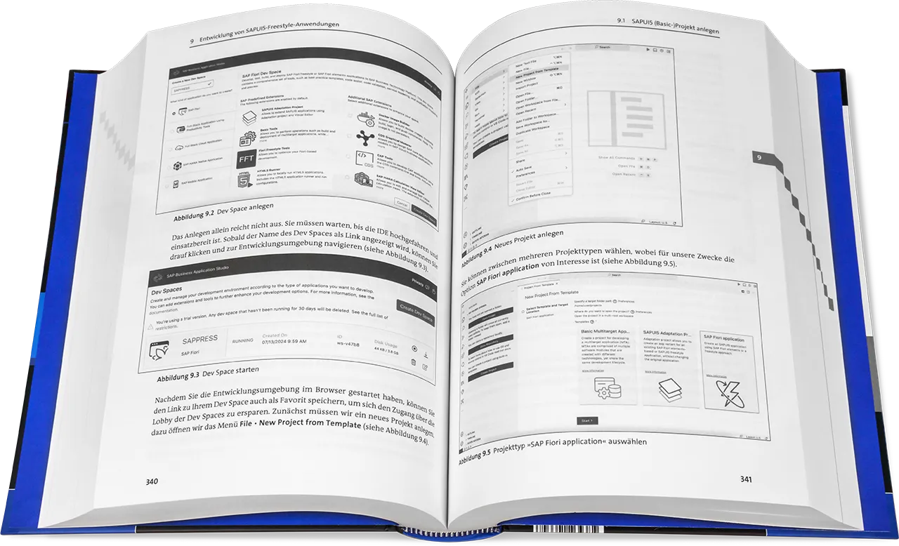 Blick ins Buch: Fullstack-Entwicklung mit SAP