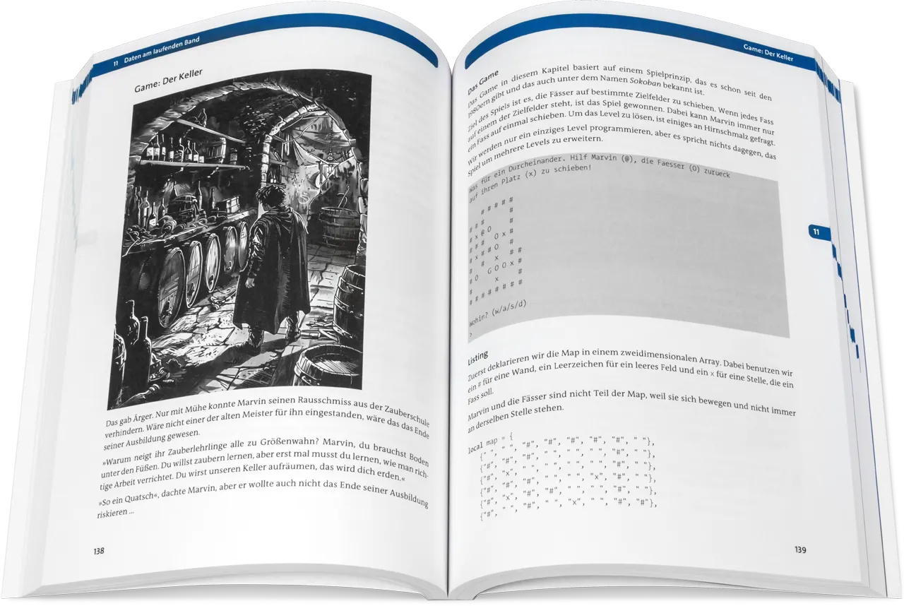 Blick ins Buch: Let’s code Lua!