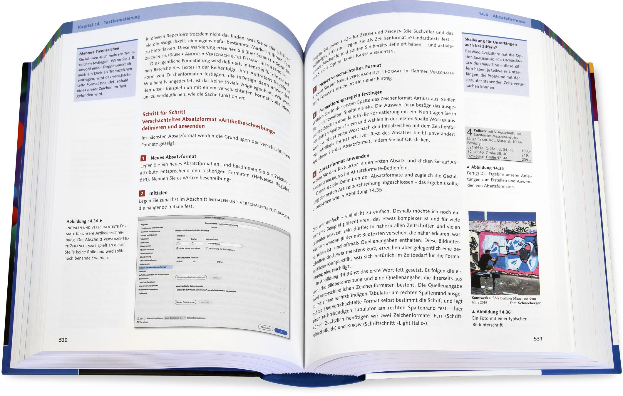 Blick ins Buch: Adobe InDesign - Das umfassende Handbuch