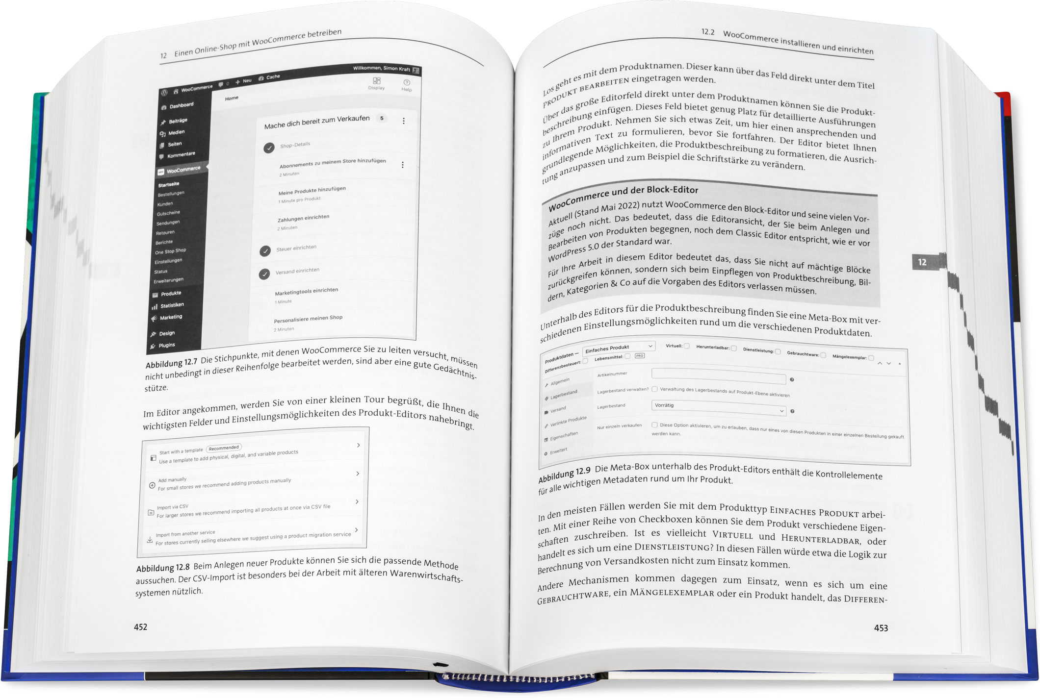 Blick ins Buch: WordPress 6 - Das umfassende Handbuch