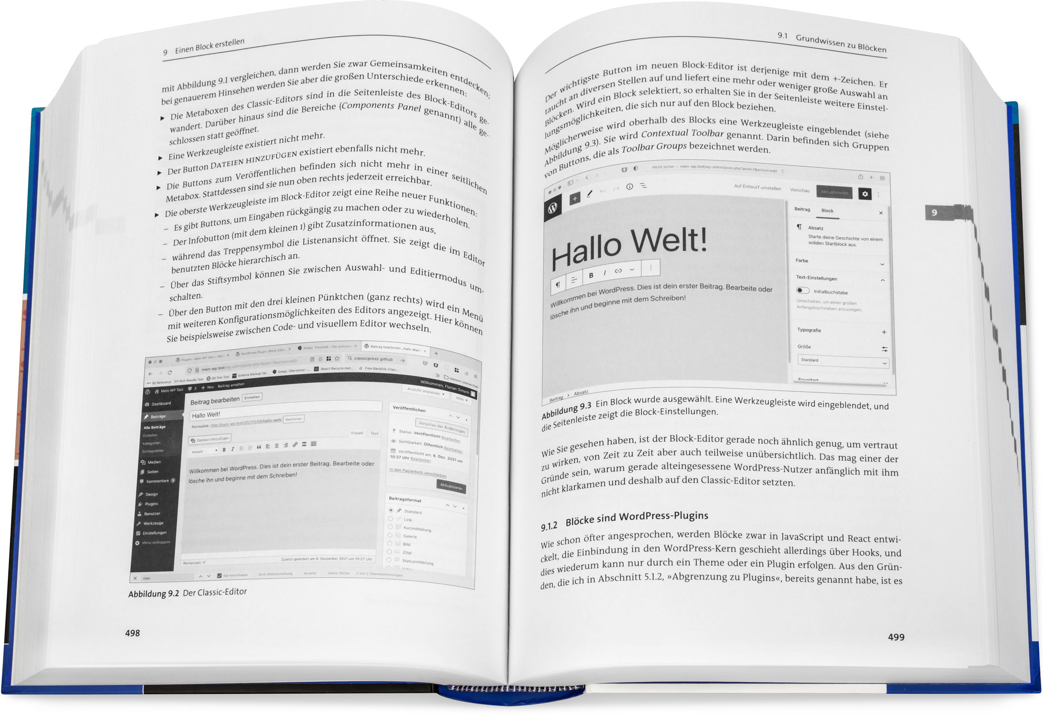 Blick ins Buch: WordPress - Plugins, Themes und Blöcke entwickeln