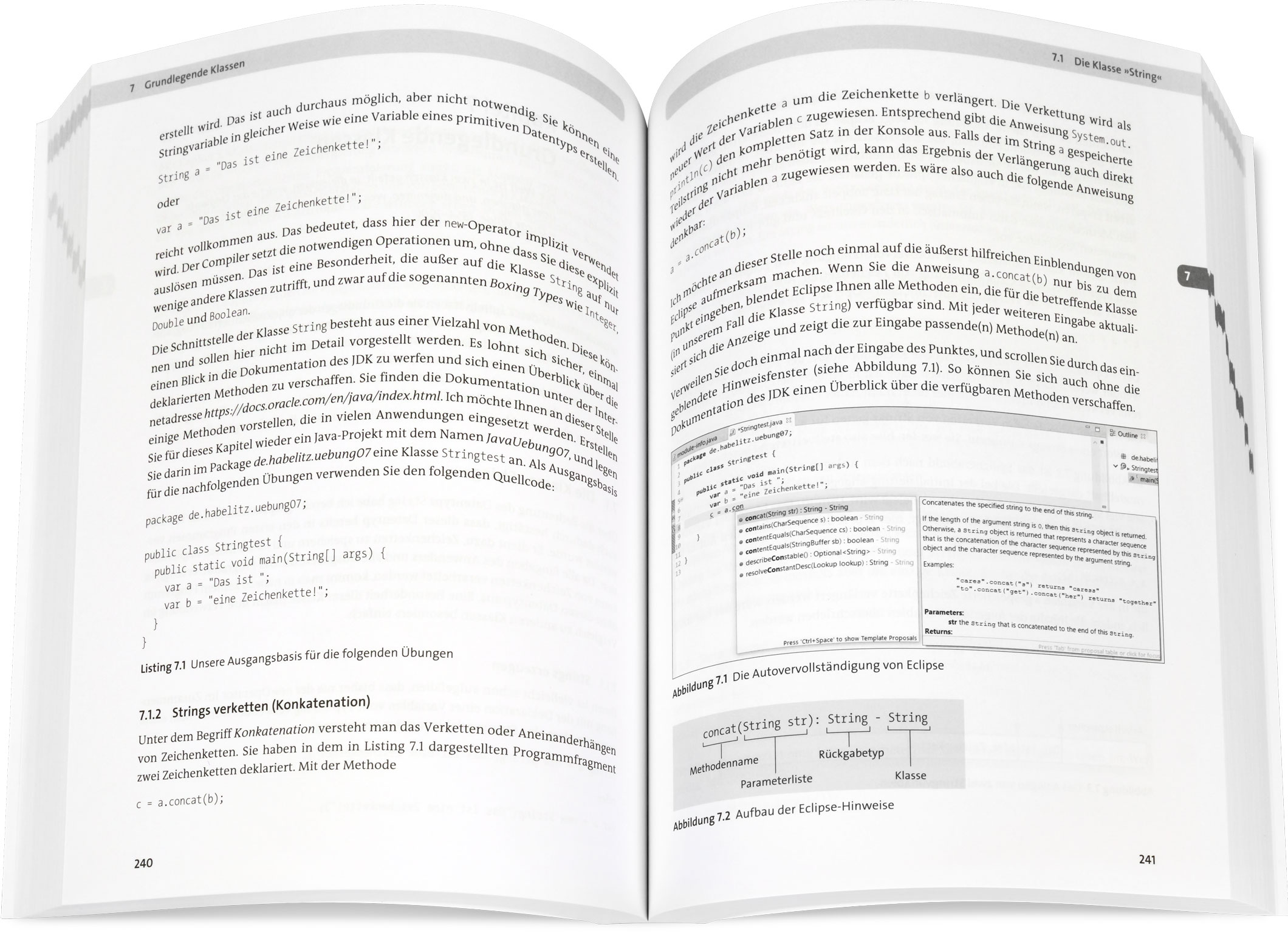 Blick ins Buch: Programmieren lernen mit Java