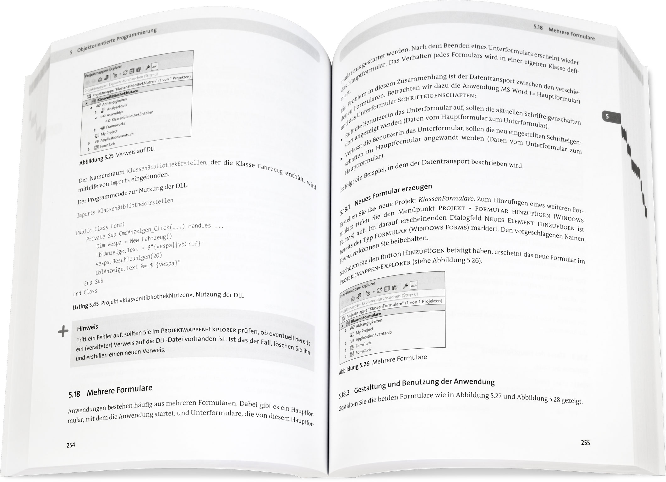 Blick ins Buch: Einstieg in Visual Basic mit Visual Studio 2022