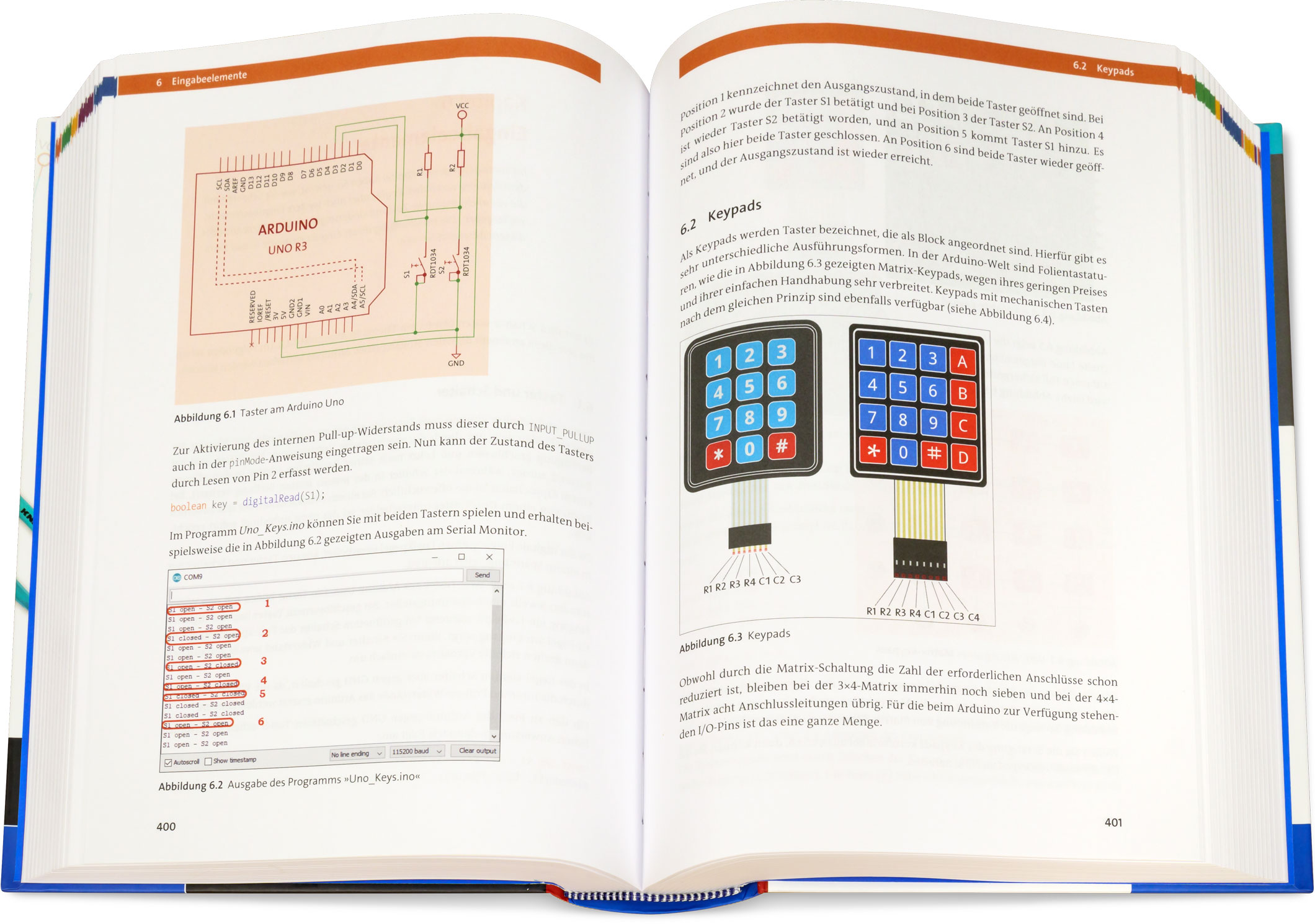 Blick ins Buch: Arduino - Das umfassende Handbuch