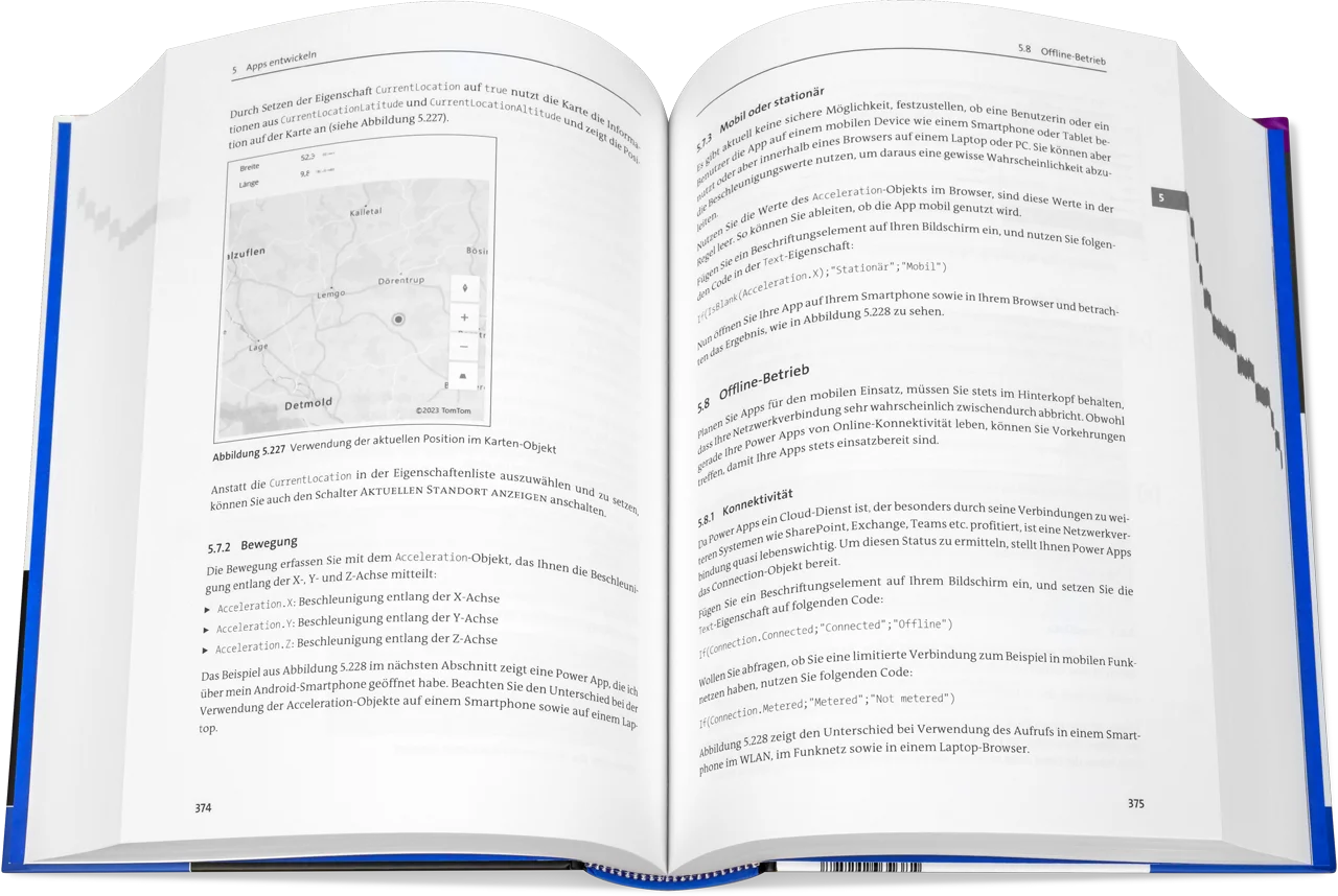 Blick ins Buch: Power Apps und Power Automate - Das umfassende Handbuch