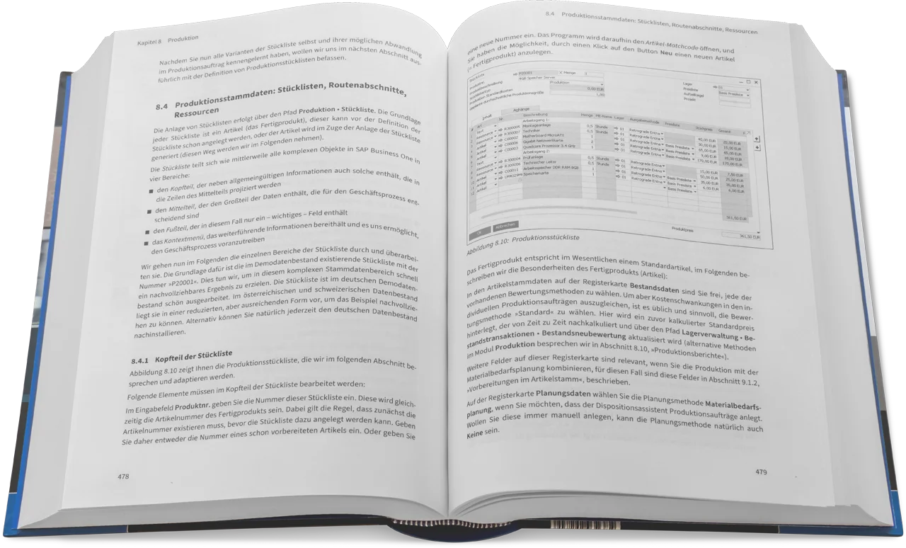 Blick ins Buch: SAP Business One - Das Praxishandbuch