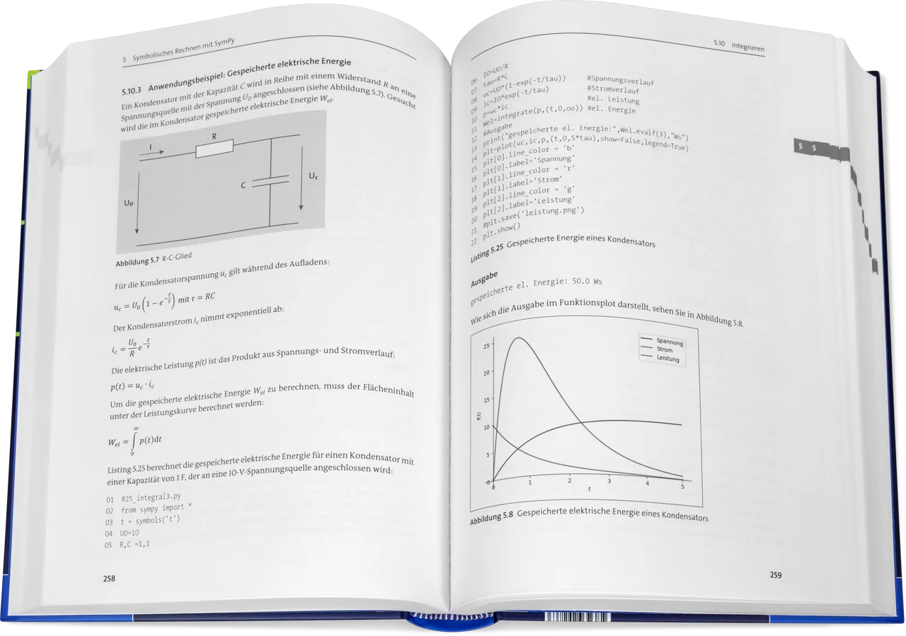 Blick ins Buch: Der Python-Kurs für Ingenieure und Naturwissenschaftler