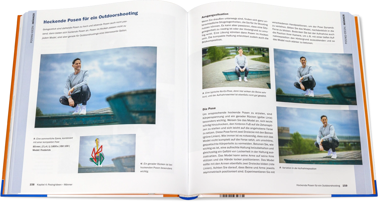 Blick ins Buch: Posing - Das Handbuch für Fotograf-innen
