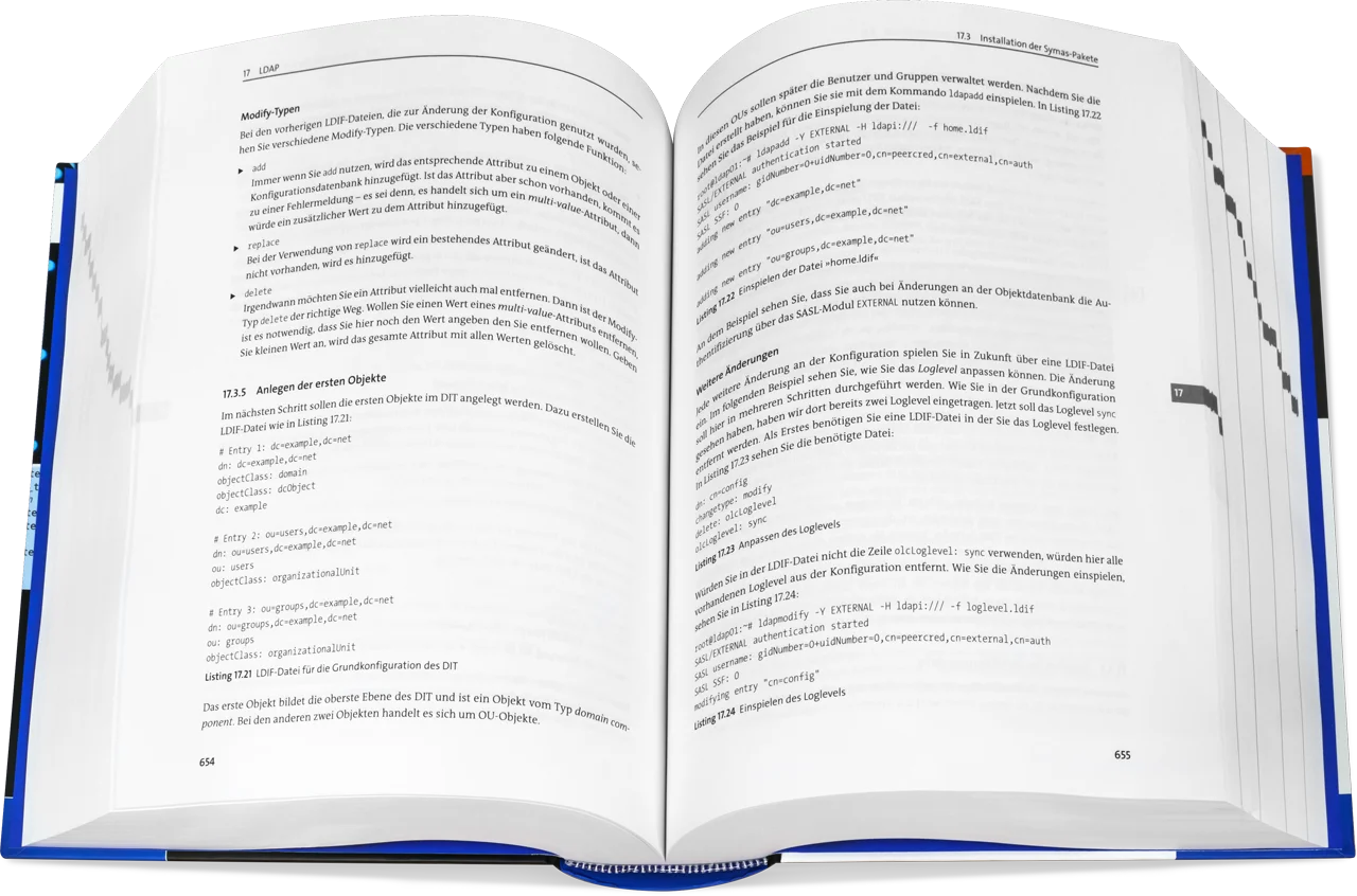 Blick ins Buch: Linux-Server - Das umfassende Handbuch
