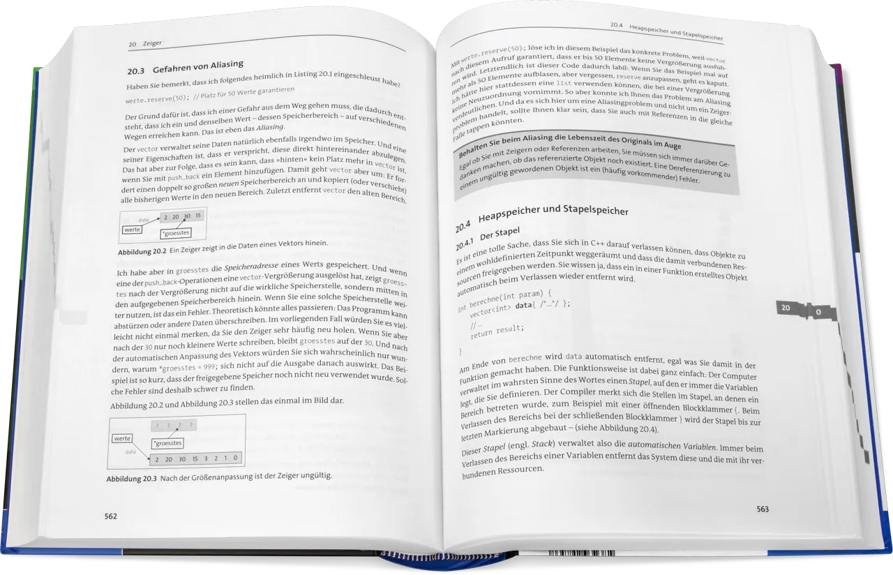 Blick ins Buch: C++ - Das umfassende Handbuch
