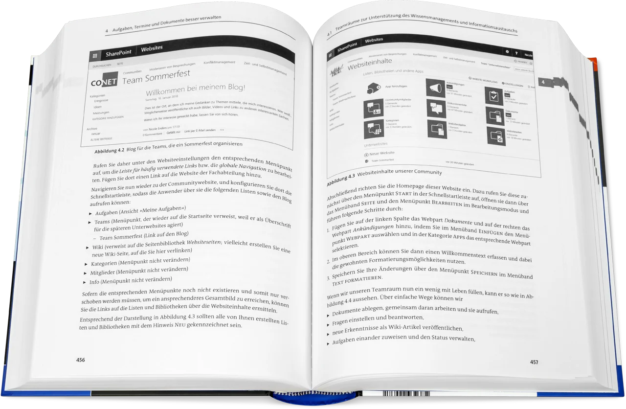 Blick ins Buch: SharePoint für Anwender - Das umfassende Handbuch