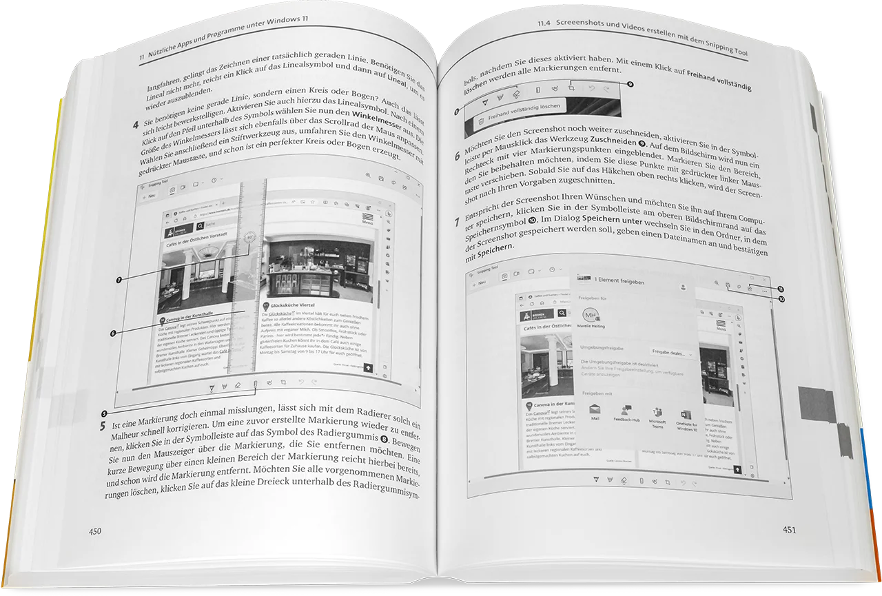 Blick ins Buch: Windows 11 - Das große Handbuch