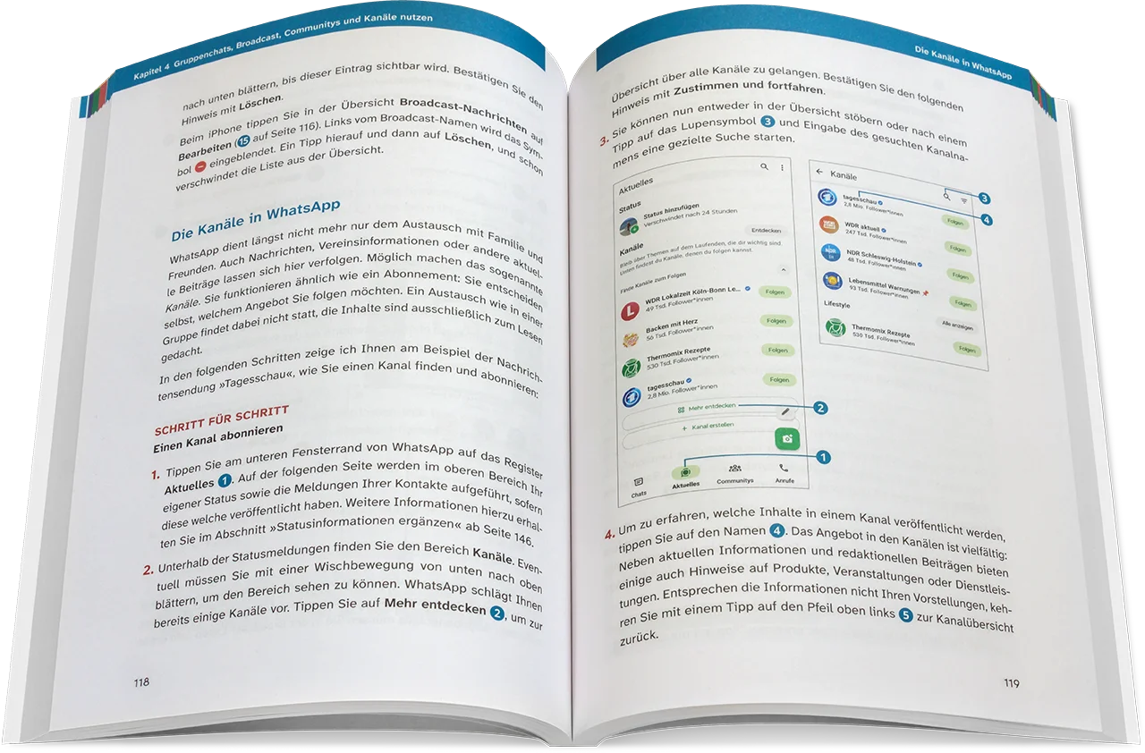 Blick ins Buch: WhatsApp – Die verständliche Anleitung