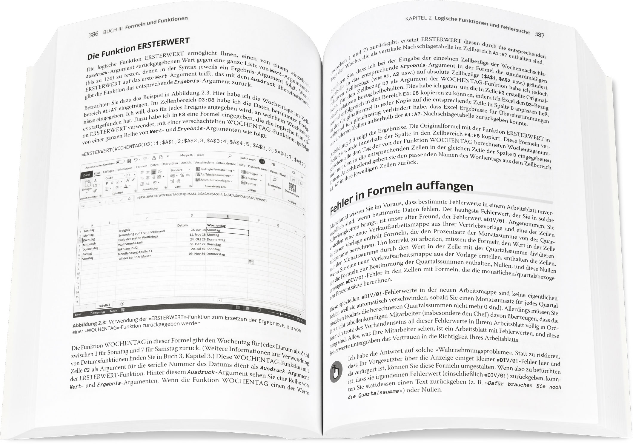 Blick ins Buch: Excel 2021 Alles-in-einem-Band für Dummies