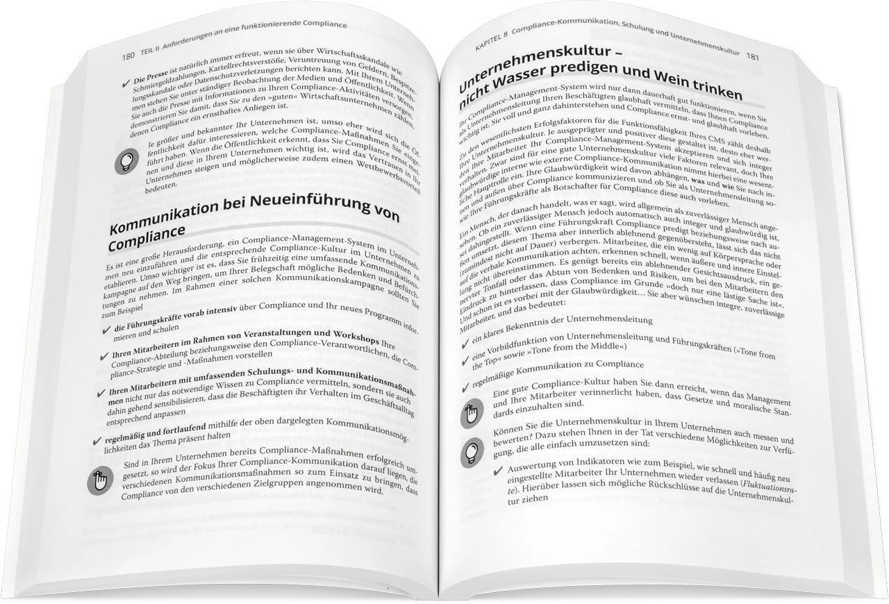 Blick ins Buch: Compliance im Unternehmen für Dummies