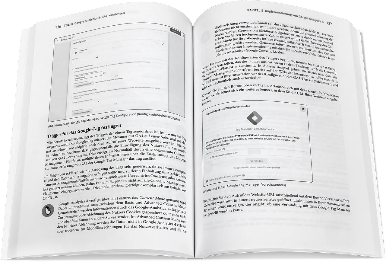 Blick ins Buch: Google Analytics 4 für Dummies