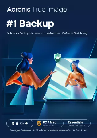 True Image Essentials 5 PCs/Mac 5 Jahre