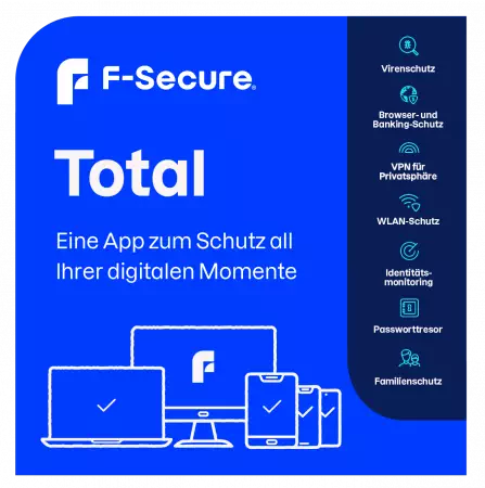 F-Secure TOTAL - Eine App zum Schutz all Ihrer digitalen Momente