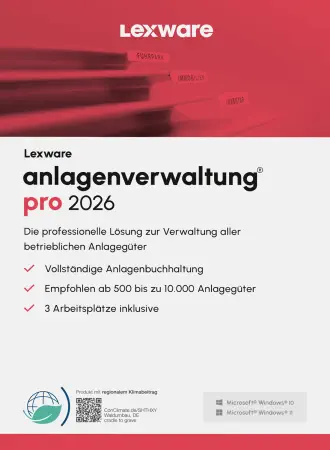 anlagenverwaltung pro 2026 Jahresversion