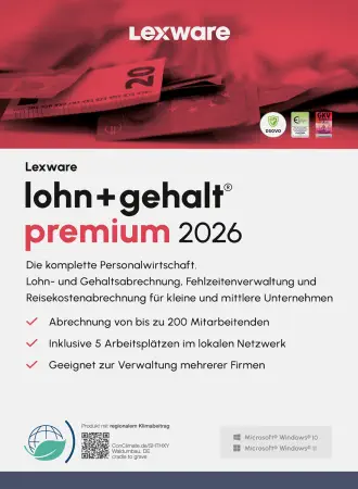 lohn+gehalt premium 2026 Jahresversion