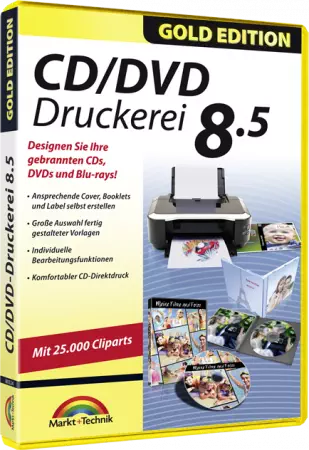 CD/DVD Druckerei 8.5 - Gold Edition