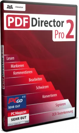 PDF Director Pro 2 - Dauerlizenz für 3 PCs