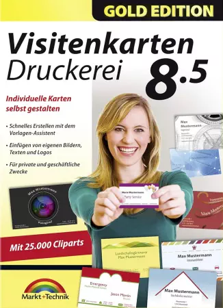 Visitenkarten-Druckerei 8.5 - Gold Edition