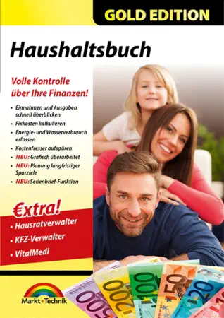 Haushaltsbuch 2025 - Gold Edition