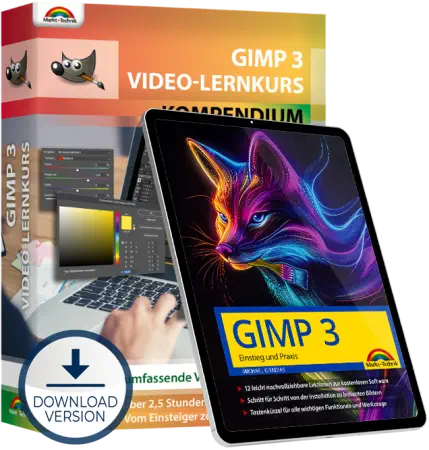 GIMP 3: Video-Lernkurs + Buch Einstieg und Praxis