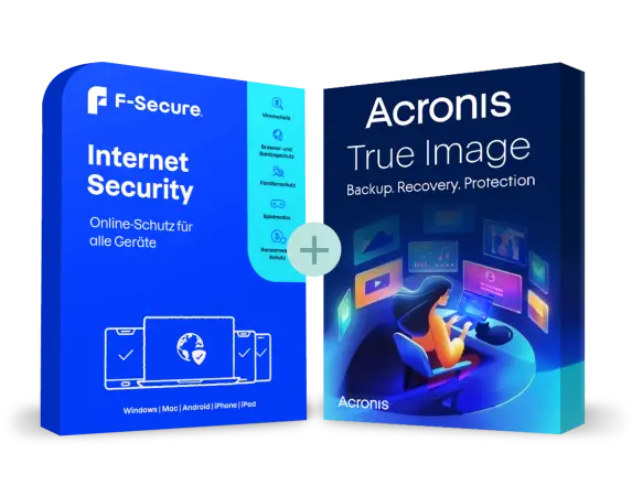 Boxshots zu: Das Sorglos-Bundle F-Secure Internet Security + Acronis True Image