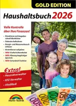 Haushaltsbuch 2026 - Gold Edition