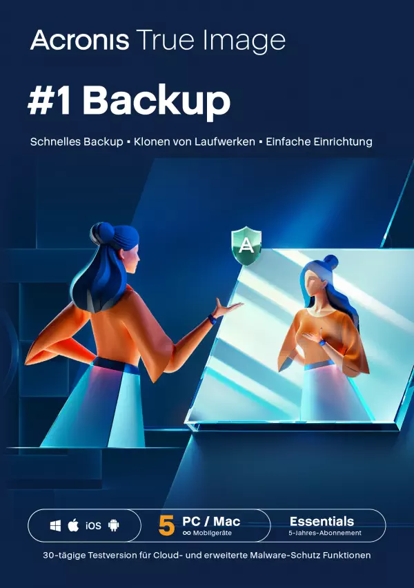 True Image Essentials 5 PCs/Mac 5 Jahre