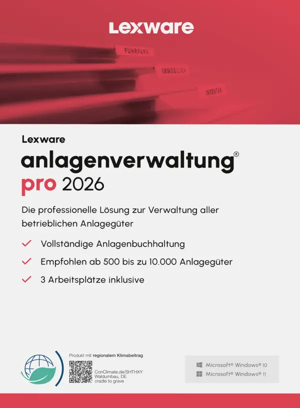 anlagenverwaltung pro 2026 Jahresversion