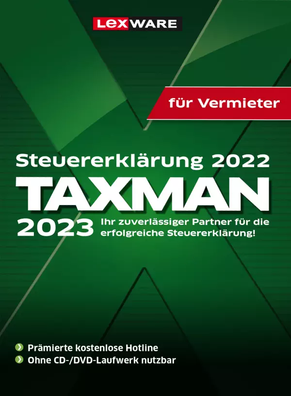 TAXMAN 2023 für Vermieter